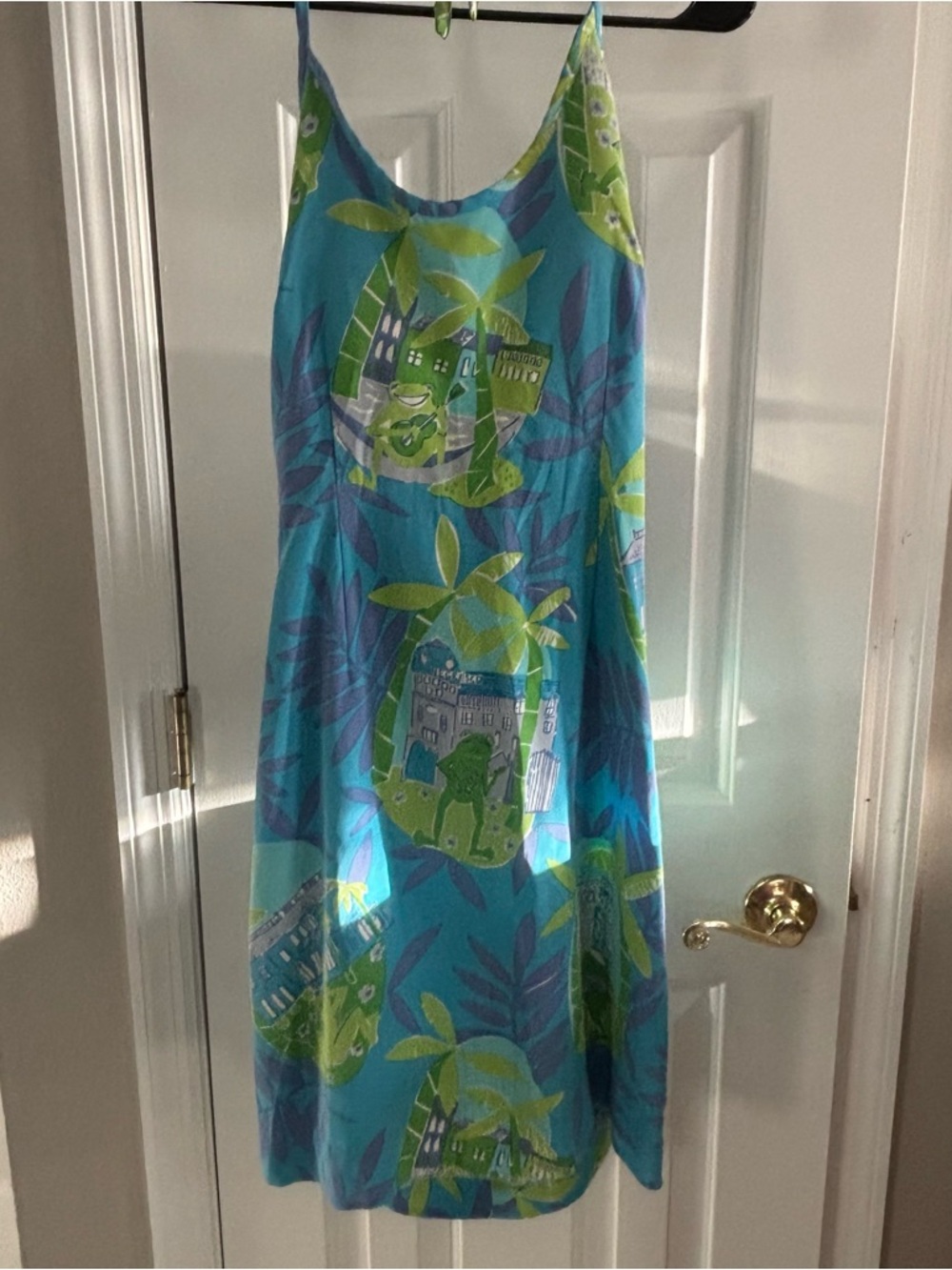 Vintage Lilly Pulitzer Halter Dress - Blue Lagoon Serenade
